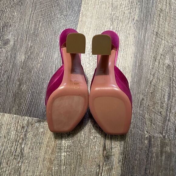 Amina muaddi pink heel #1 - Picture 2 of 6